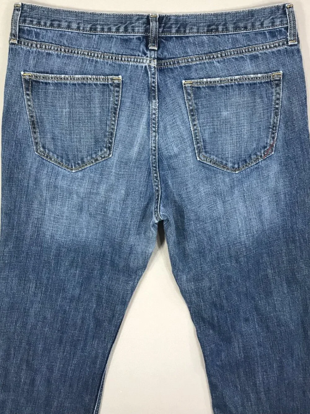 Banana Republic Jeans Men's 36x32 Blue Denim Pants Straight Leg Pockets Cotton
